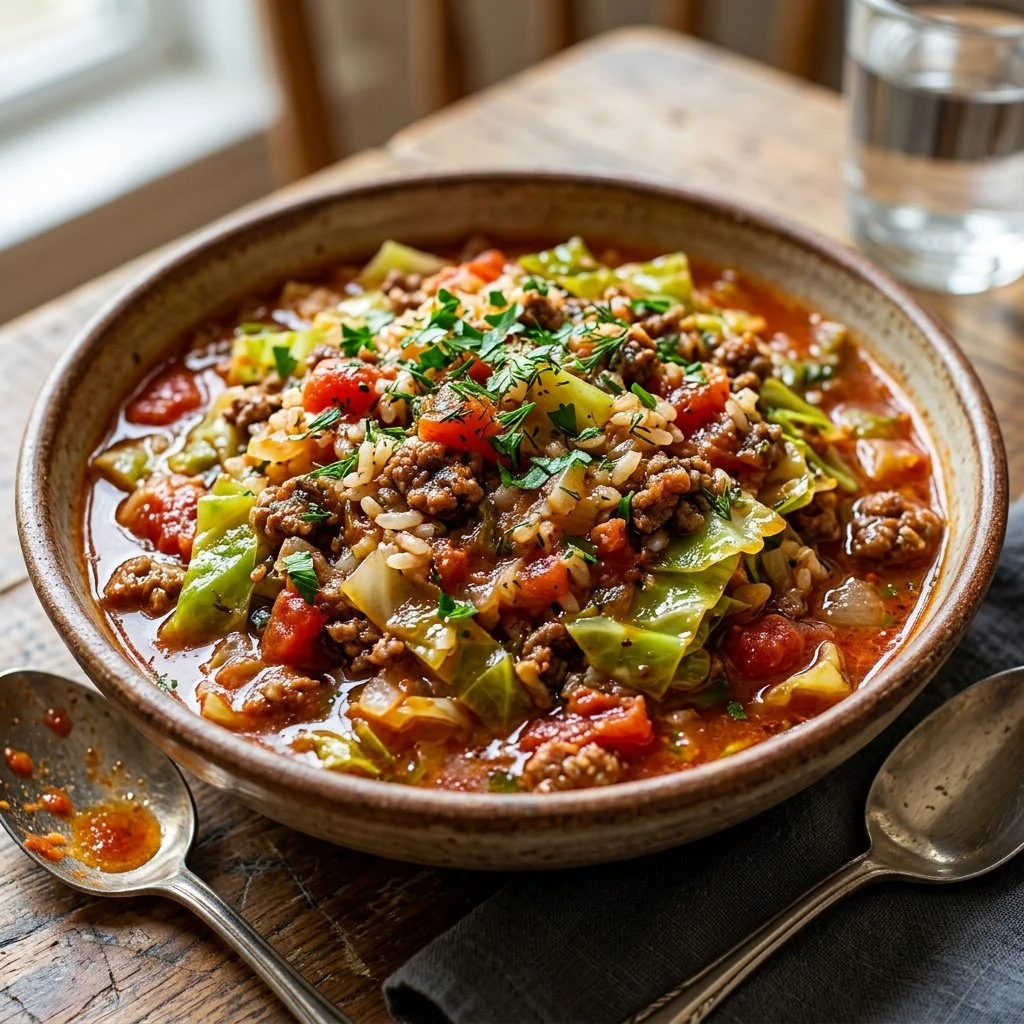 Delicious cabbage roll bowls made with fresh ingredients and savory flavors