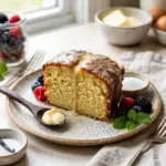 Million Dollar Pound Cake with a golden crust and rich buttery flavor